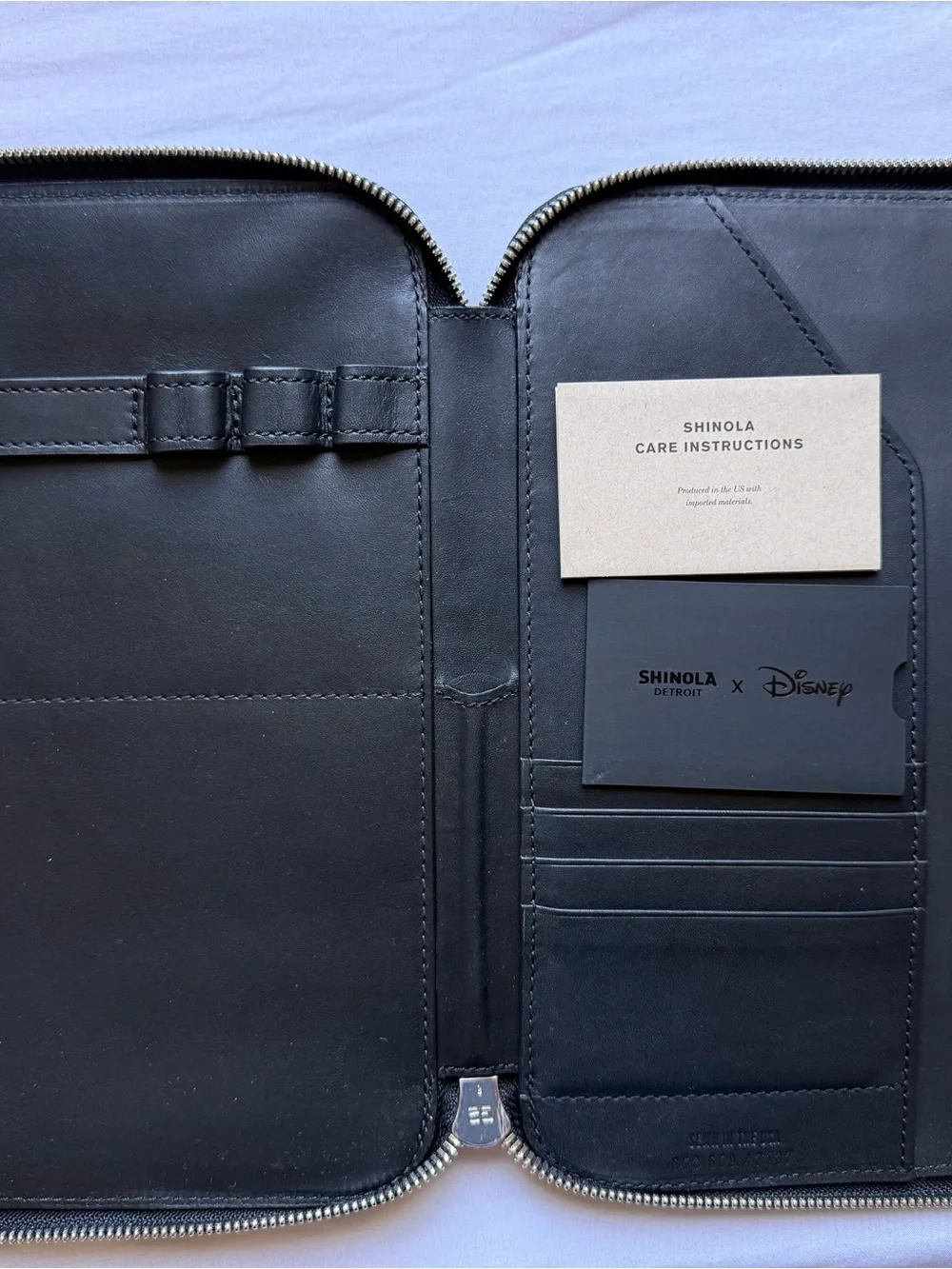 Shinola x Disney Mickey Leather Tech Portfolio